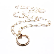 Load image into Gallery viewer, charm changer paperclip necklace &amp; amazonite drop