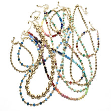 Load image into Gallery viewer, teal blue apatite bead &amp; tube necklace