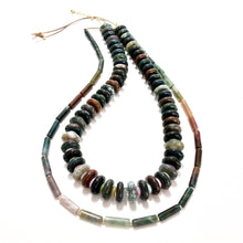 Load image into Gallery viewer, indian agate long tube necklace