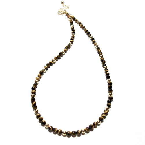 mini tigers eye necklace
