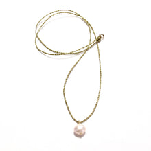 Load image into Gallery viewer, blush pearl on cord (choice of colour &amp; length)