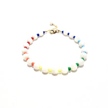 Load image into Gallery viewer, mother of pearl &amp; colours bubblegum bracelet
