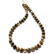 Load image into Gallery viewer, tigers eye bubblegum necklace