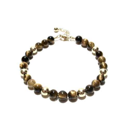 tigers eye bubblegum bracelet