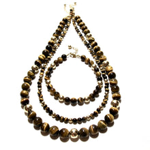 Load image into Gallery viewer, mini tigers eye necklace