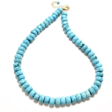 Load image into Gallery viewer, chunky turquoise howlite necklace