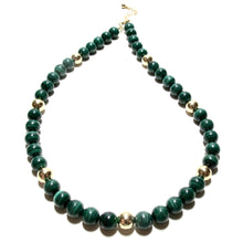 Load image into Gallery viewer, malachite bubblegum necklace