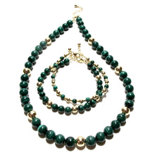 Load image into Gallery viewer, malachite bubblegum bracelet