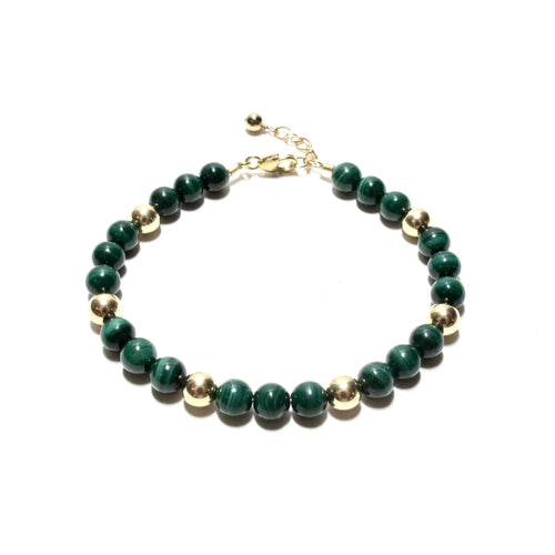malachite bubblegum bracelet