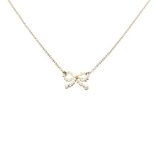 Load image into Gallery viewer, pearl bow necklace