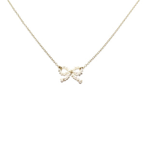 pearl bow necklace