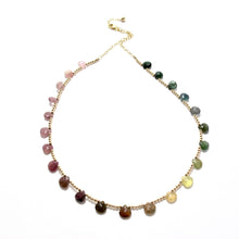 Load image into Gallery viewer, tourmaline drop necklace