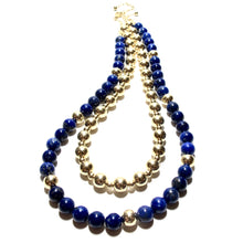 Load image into Gallery viewer, lapis lazuli bubblegum necklace