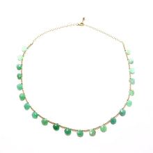 Load image into Gallery viewer, chrysoprase drop necklace
