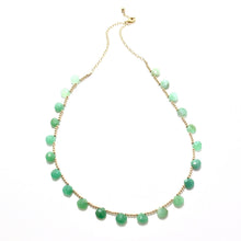 Load image into Gallery viewer, chrysoprase drop necklace