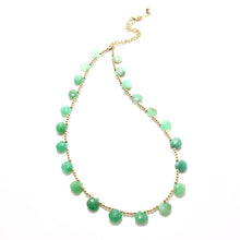 Load image into Gallery viewer, chrysoprase drop necklace