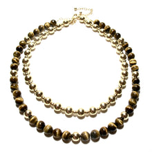 Load image into Gallery viewer, tigers eye bubblegum necklace
