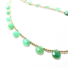 Load image into Gallery viewer, chrysoprase drop necklace