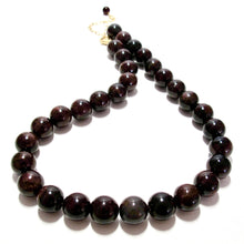 Load image into Gallery viewer, mega chunky garnet bubblegum necklace