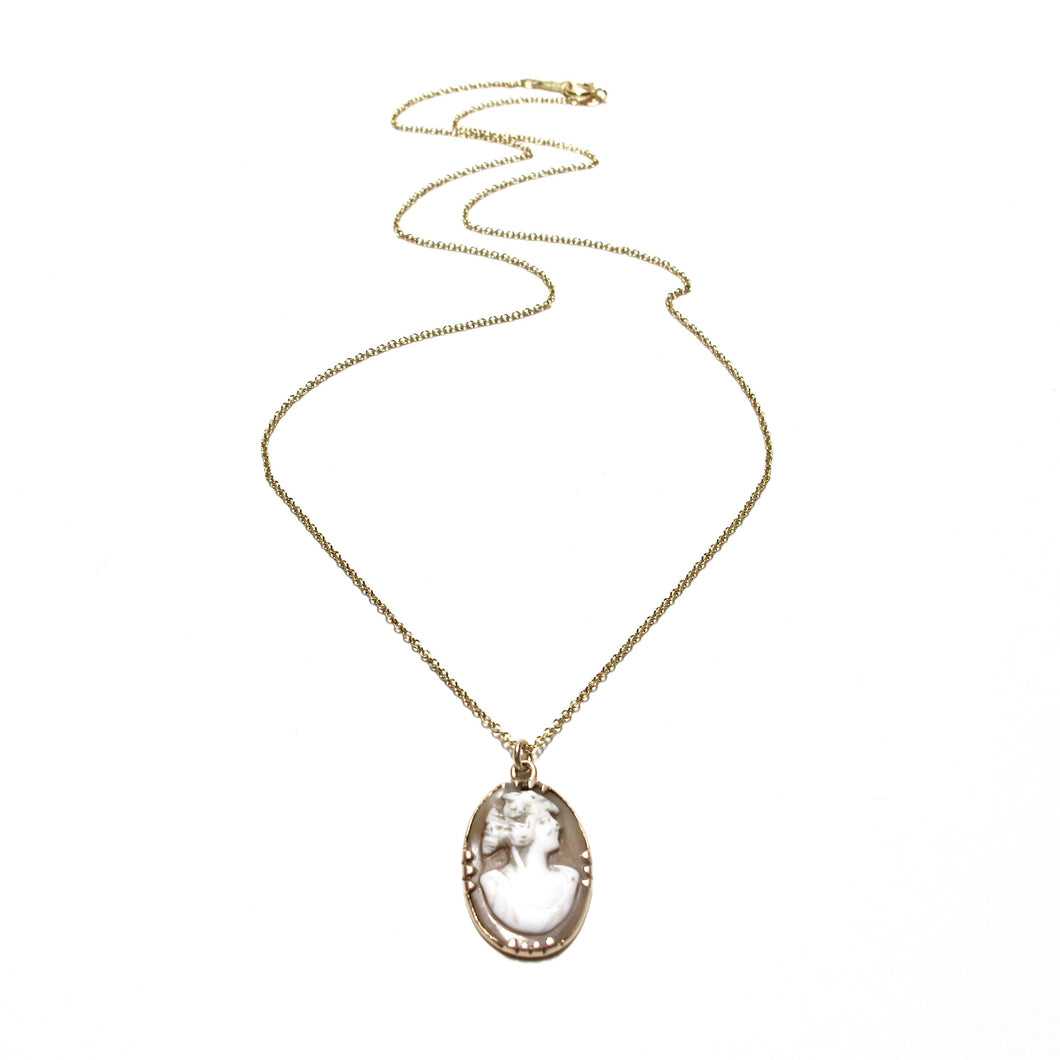 vintage cameo necklace
