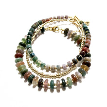 Load image into Gallery viewer, mixed indian agate bracelet