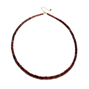 garnet gemstones necklace