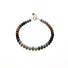 Load image into Gallery viewer, ombre indian agate heishi bracelet