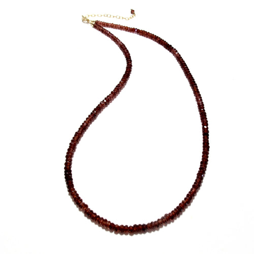 garnet gemstones necklace