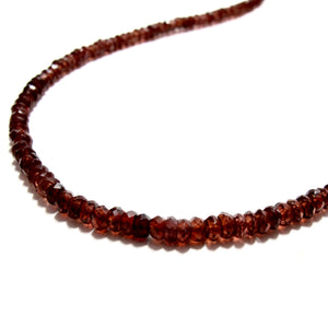 garnet gemstones necklace