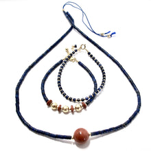 Load image into Gallery viewer, lapis lazuli &amp; red jasper bracelet