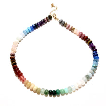 Load image into Gallery viewer, happy necklace mixed gemstones