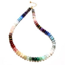 Load image into Gallery viewer, happy necklace mixed gemstones