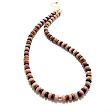 Load image into Gallery viewer, rhodonite &amp; tigers eye necklace