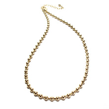 Load image into Gallery viewer, gold bead and tube necklace