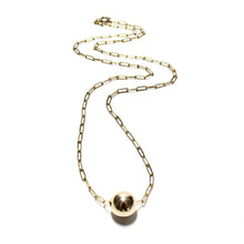 Load image into Gallery viewer, single gold bead necklace