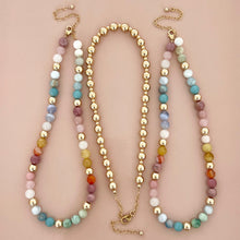 Load image into Gallery viewer, sorbet &amp; gold bubblegum necklace