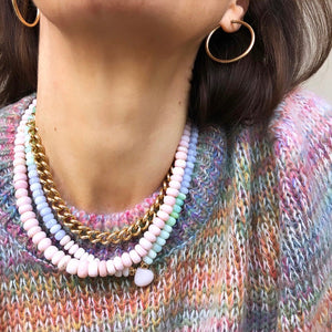 happy necklace pastel ombre