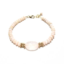 Load image into Gallery viewer, pink opal &amp; rose quartz bracelet