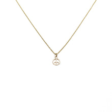 Load image into Gallery viewer, gold peace necklace