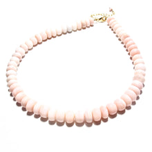 Load image into Gallery viewer, large pink opal beads necklace