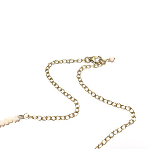 love necklace pink opals