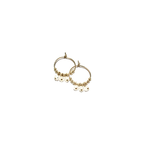 multi moonstone small hoops
