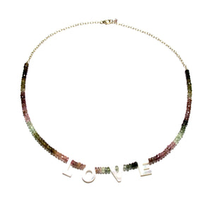 love necklace tourmaline