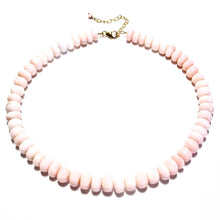 Load image into Gallery viewer, large pink opal beads necklace