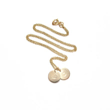 Load image into Gallery viewer, engraved disc necklace