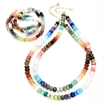 Load image into Gallery viewer, happy necklace mixed gemstones
