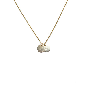 engraved disc necklace