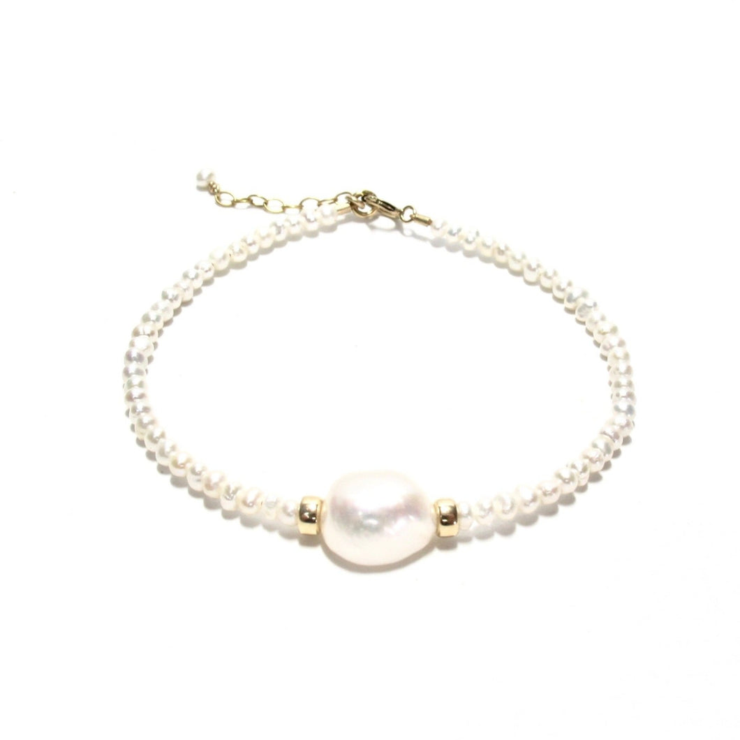 baroque pearl & freshwater pearl bracelet