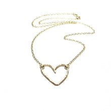 Load image into Gallery viewer, lucy simmons ❤︎ soler gold heart necklace (two styles)