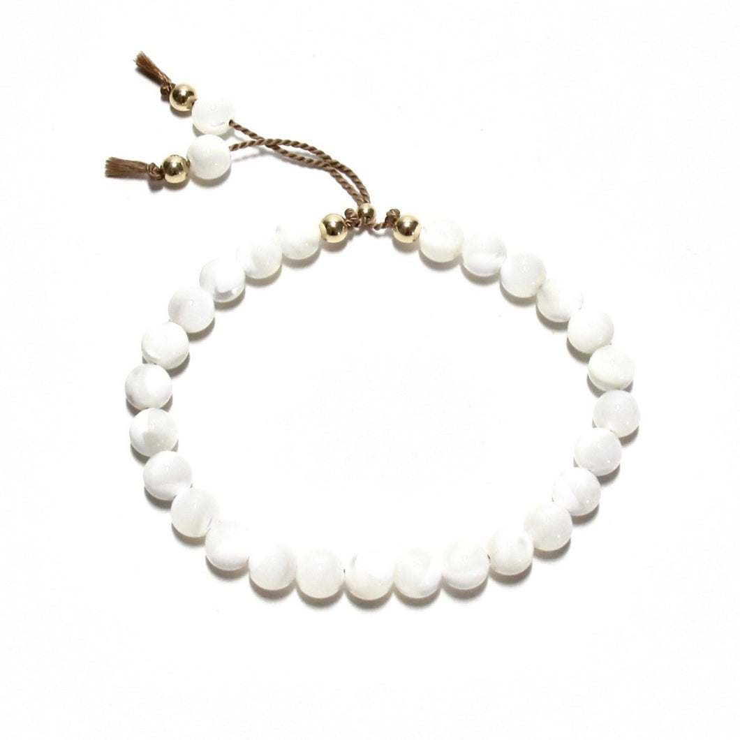 mother of pearl beads bracelet